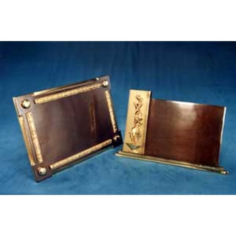 Placa de Reconocimiento en Madera y Bronce Imperial